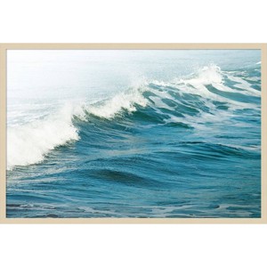 41"x28" White Oceans 66 by Ian Winstanley - Amanti Art: Giclee Print, Acrylic, Fir Wood Frame, Wire Mount - 1 of 4