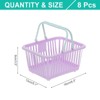 Unique Bargains Plastic Grocery Shopping Toy Organizing Mini Decorative Baskets 6.3" x 3.5" x 5.1" 8 Pcs - 2 of 4
