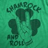 Mens Funny T Shirt Shamrock And Roll St Patricks Day Graphic Tee For Guys - Crazy Dog Men's T Shirt - 2 of 4