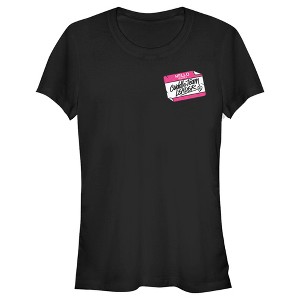 Juniors Womens Fortnite Cuddle Name Tag T-Shirt - 1 of 4