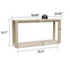 60" Console Table, Narrow Entryway Sofa Table Behind Couch Accent Table Side Table - ModernLuxe - 4 of 4