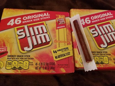 Slim Jim Original Snack Stick 3/$1.00, 0.28 oz, 120 Count (JERKYS)