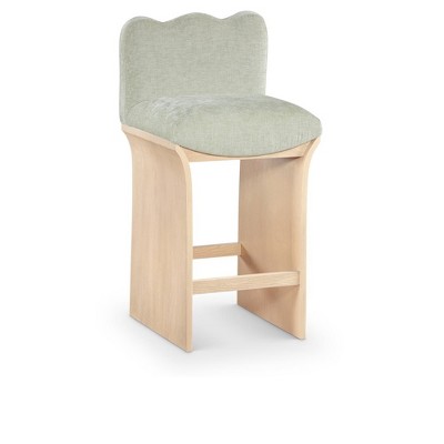 Meridian Furniture,Shaw Chenille Fabric Upholstered Counter Stool