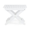 CAVINAS Acacia Wood Folding Outdoor Side Table with Slat Design, Outdoor Folding Wooden End Table, Patio End Table - 3 of 4