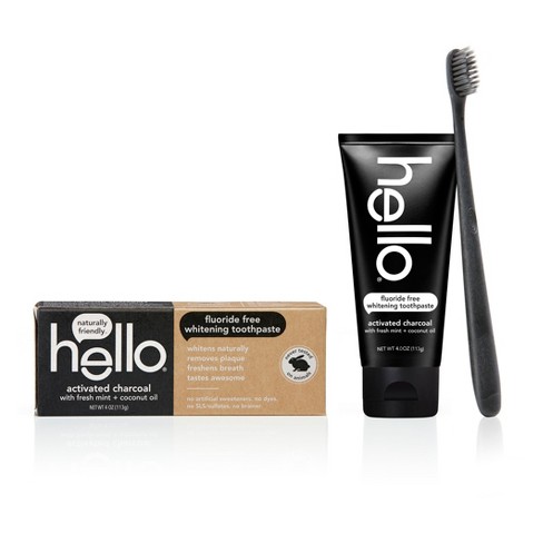 hello charcoal tooth paste