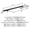 Amerock Bar Pulls 8-13/16 inch (224mm) Center-to-Center Oil-Rubbed Bronze Cabinet Pull - 3 of 4