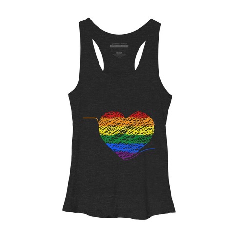 Racerback Soft Bra - Rainbow Pride Stripes