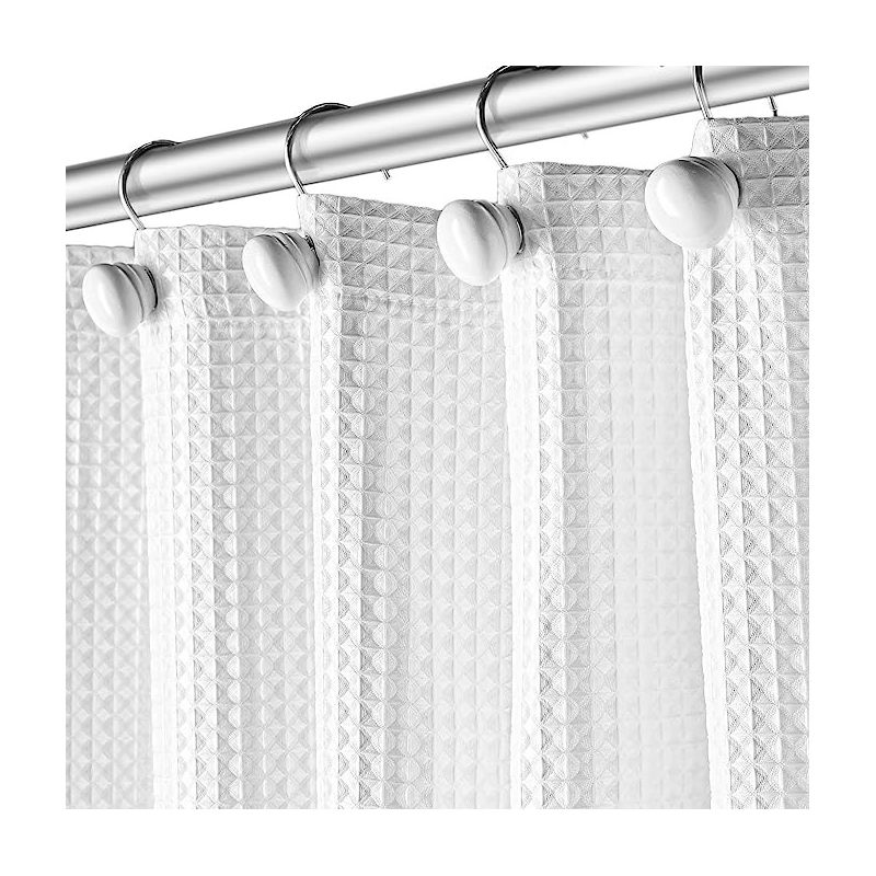 Creative Scents Set of 12 Sturdy Decorative Shower Curtain Hooks for Bathroom Shower Curtain, 2 of 7