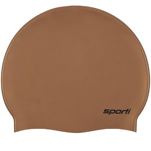 Sporti Solid Metallic Silicone Swim Cap - 1 of 4