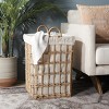 Runa Basket With Liner - White/Natural - Safavieh - 2 of 4