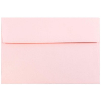 JAM Paper A8 Invitation Envelopes 5.5 x 8.125 Baby Pink 155629