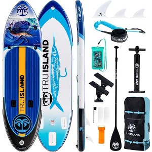 Probe Hues Inflatable Paddle Board with Backpack, Leash, and Accessories - 1 of 3