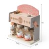 Robotime Dollhouses Wooden Toy Coffee Maker Espresso Machine Playset, Toddler Pretend Play Kitchen Accessories, Pink, 13.39"*5.91"*12.2" - 3 of 4