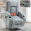 FONTOI Medium Size Accent Chair with Side Pocket&Footrest, Recliner Chair with Comfortable Arms and Back, Grey, 35.82"*44.88"*39.76" - 2 of 4