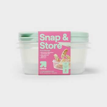 Deep Square Food Storage Containers - 40 fl oz/2ct - up & up™