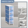 Sorbus 4 Drawers Narrow Dresser - with Steel Frame, Wood Top & Easy Pull Fabric Bins for Small Spaces, Closets, Bedroom, Bathroom & Laundry - 4 of 4