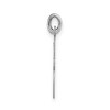 Black Bow Jewelry 14k White Gold, Madison Collection, Medium Script Initial Pendant A-W - 2 of 4