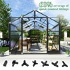 AMERLIFE Polycarbonate Greenhouse, Quick-Connect Frame, 4 Vents, Swing Lock Door - 3 of 4