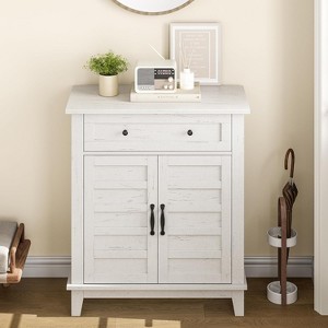 Farmhouse Storage Cabinet Adjustable with 7-Tier Shelves Style 31.5", Rustic Kitchen & Dining Room Organizer, Multi-Functional Entryway Cabinet - 1 of 4