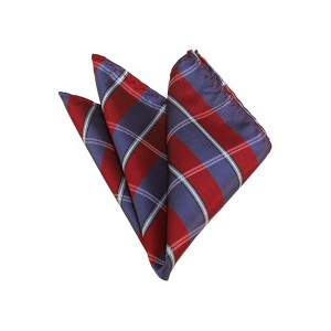 TheDapperTie - Men's Plaid Woven 10 Inch x 10 Inch Pocket Squares Handkerchief - 1 of 3