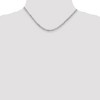 Black Bow Jewelry 3.2mm, Sterling Silver, Solid Beveled Curb Chain Necklace - 2 of 4