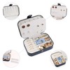 Unique Bargains Travel Small Portable PU Leather Storage Display Holder Jewelry Box for Women's Girls' Gifts - 3 of 4