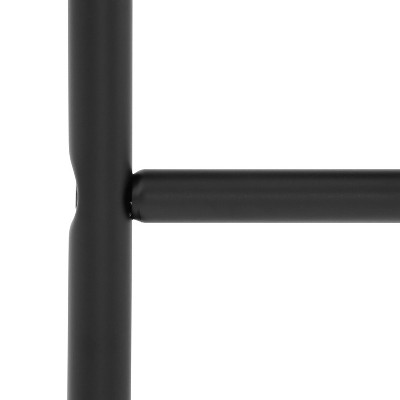 Beckett Gray Velvet & Matte Black Metal Counter Stool Set
