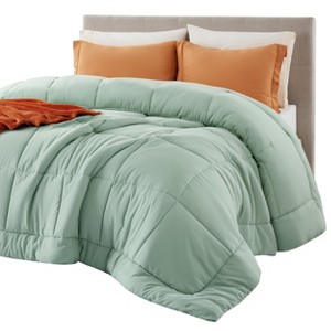 Bedsure Comforter Duvet Insert - Quilted Comforters Queen Size, All Season Duvet, Down Alternative Bedding, with 8 Tabs, Gifts for Women/Men, White,Qu - 1 of 4