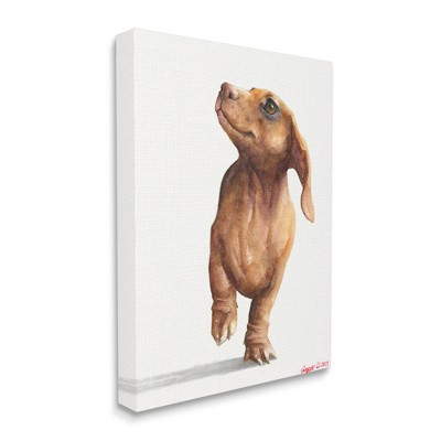Stupell Industries Little Dachshund Dog Strutt Adorable Pet Portrait