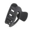 Unique Bargains Fashion Frosted Half Circle Hair Clips Black 1 Pc - 4 of 4