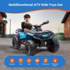 Children's all-terrain vehicle, toddler ride-on toy car, four-wheeled, two-seat, remote control, music, spring suspension, safe speed 2-4 mph. - 2 of 4