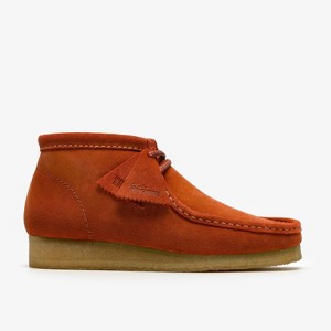 靴 Clarks Wallabee Boot Clarks Originals Mens Wallabee Boot Orange Suede Boots 10.5 Medium