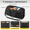 Hachikiko Men's 21" Lightweight Hachikiko Duffle Bag with Shoe Compartment - Gym, Travel & Weekend Bag,41L - Black - 2 of 4