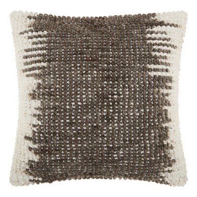 20"x20" Oversize Life Styles Woven Ombre Square Throw Pillow Gray - Mina Victory