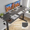 Lirago Electric Adjustable Height Standing Desk with Splice Board-Home Office Desk for Healthy Work Lifestyle-Black - 2 of 4