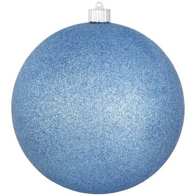 Christmas by Krebs Glitter Light Blue Shatterproof Christmas Ball Ornament 8" (200mm)