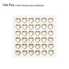 Unique Bargains Heart Shape Self Adhesive Valentine Makeup DIY Rhinestone Stickers 144 Pcs - 3 of 4