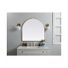 Elegant Lighting Metal Frame Arch Mirror 36x36 Inch in Brass - 2 of 4