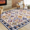 Washable Rug Boho Distressed Rug Stain Resistant Moroccan Accent Carpet - 3 of 4