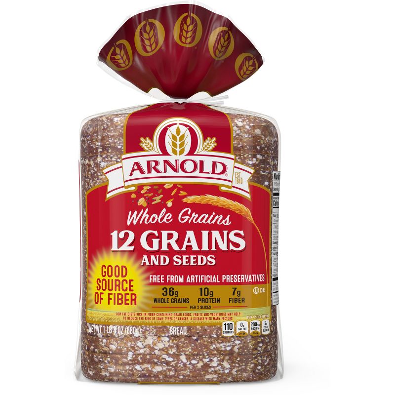 Arnold 12 Grain Bread - 24oz, 1 of 8
