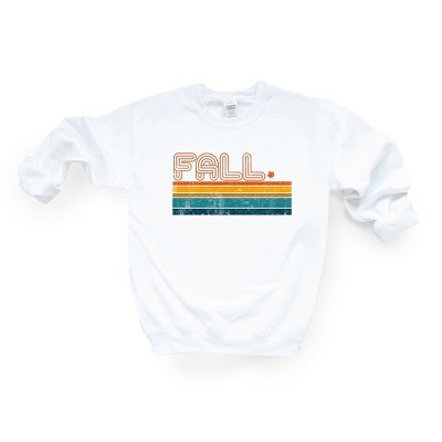 Simply Sage Market Women's Graphic Sweatshirt Retro Fall Stripes