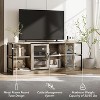 63" Farmhouse TV Stand for 65/75 inch TVs, Rustic Entertainment Center with Storage Cabinet for Living Room - 3 of 4