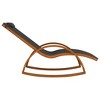 vidaXL Rocking Chair Gray Textilene and Solid Wood Poplar - 4 of 4
