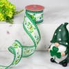 Northlight St. Patrick's Day Top Hat Wired Spring Craft Ribbon - 2.5" x 10 Yards - 2 of 4
