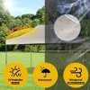 KTMBDW 10x15 Pop Up Canopy, Durable Party Tent with 4 Sidewalls UV Waterproof Protection, 3 Height Adjustable for Weddings, Camping, and Events - 2 of 4