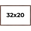 PosterPalooza | Classic Modern Brown Picture Frame - UV Acrylic, Backing Board, Hanging Hardware Included - 2 of 4