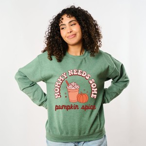 Simply Sage Market Retro Mommy Needs Some Pumpkin Spice Sweatshirt - 1 of 4