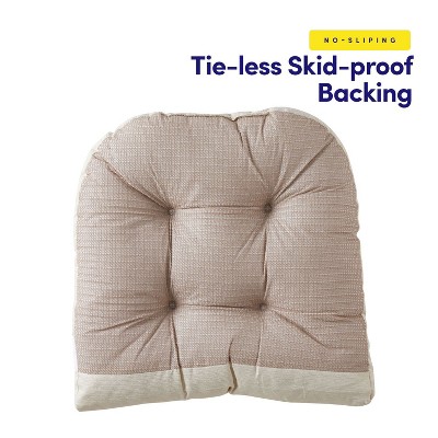 Linen Tufted Non-Slip Rocking Chair Cushion Set