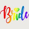Adult Design By Humans Bride Pride Rainbow Wedding By Anhanva T-Shirt - 2 of 2
