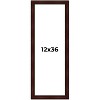 PosterPalooza | Panoramic Distressed Brown Picture Frame - UV Acrylic, Foam Board Backing, Hanging Hardware - 2 of 4